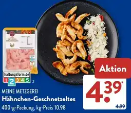 Aldi Süd MEINE METZGEREI Hähnchen-Geschnetzeltes Angebot