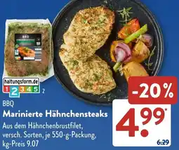 Aldi Süd BBQ Marinierte Hähnchensteaks Angebot