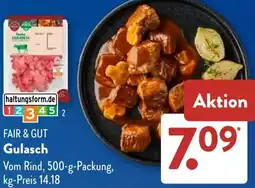 Aldi Süd FAIR & GUT Gulasch Angebot