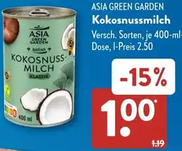 Aldi Süd ASIA GREEN GARDEN Kokosnussmilch Angebot