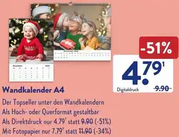 Aldi Süd Wandkalender A4 Angebot