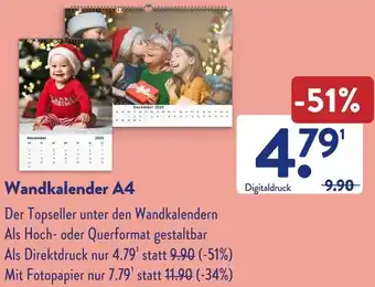 Aldi Süd Wandkalender A4 Angebot