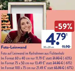 Aldi Süd Foto-Leinwand Angebot