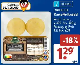 Aldi Süd LANDFREUDE Kartoffelknödel Angebot