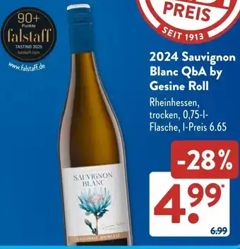 Aldi Süd 2024 Sauvignon Blanc QbA by Gesine Roll Angebot