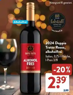 Aldi Süd 2024 Doppio Tratto Rosso, alkoholfrei Angebot