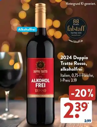 Aldi Süd 2024 Doppio Tratto Rosso, alkoholfrei Angebot