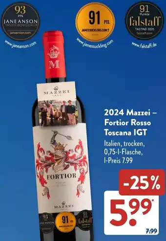 Aldi Süd 2024 Mazzei – Fortior Rosso Toscana IGT Angebot