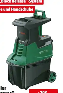 Hagebau Bosch Gartenhäcksler AXT 25 TC Promo Angebot