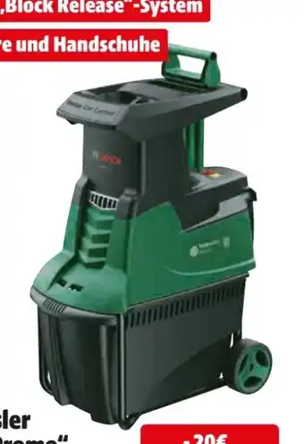 Hagebau Bosch Gartenhäcksler AXT 25 TC Promo Angebot