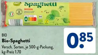 Aldi Süd Bio-Spaghetti Angebot