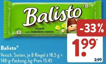 Aldi Süd Balisto Angebot