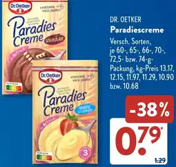 Aldi Süd DR. OETKER Paradiescreme Angebot