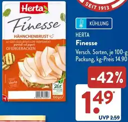 Aldi Süd HERTA Finesse Angebot