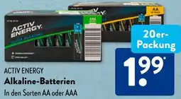 Aldi Süd ACTIV ENERGY Alkaline-Batterien Angebot