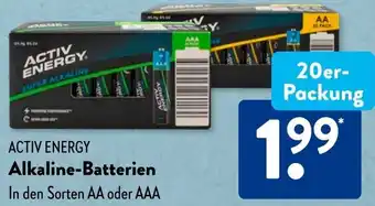 Aldi Süd ACTIV ENERGY Alkaline-Batterien Angebot