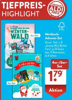Aldi Süd Minibuch Advents-Set Angebot