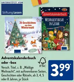 Aldi Süd Adventskalenderbuch oder -box Angebot