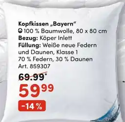 AWG Mode Bayern Kopfkissen Angebot