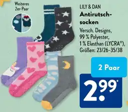 Aldi Süd LILY & DAN Antirutschsocken Angebot
