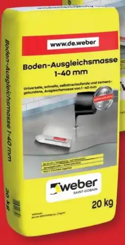 B1 Discount Baumarkt Saint-Gobain Weber Boden-Ausgleichsmasse Angebot