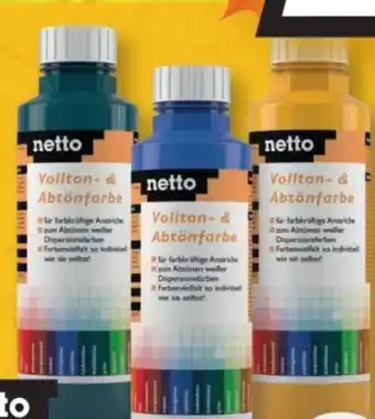 B1 Discount Baumarkt Netto Vollton- und Abtönfarbe Angebot