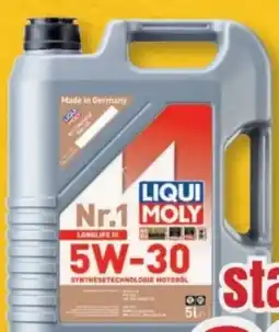 B1 Discount Baumarkt Liqui Moly Motorenöl Nr. 1 5W-30 Angebot