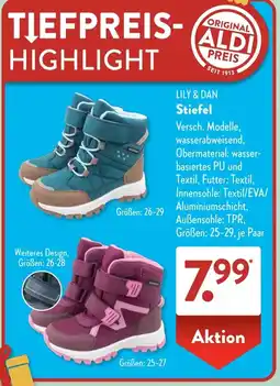 Aldi Süd LILY & DAN Stiefel Angebot