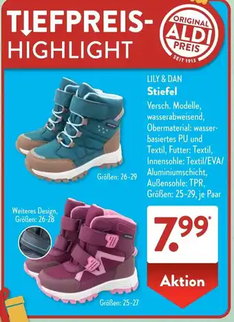 Aldi Süd LILY & DAN Stiefel Angebot