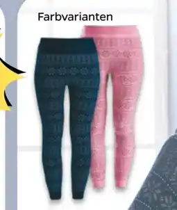 NETTO Damen Weihnachts Thermo-Leggings Norwegerstyle Angebot
