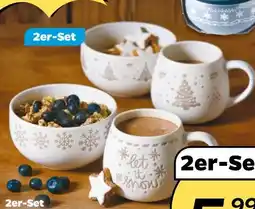 NETTO Weihnachts Müslischale und Tasse 2er-Set Angebot