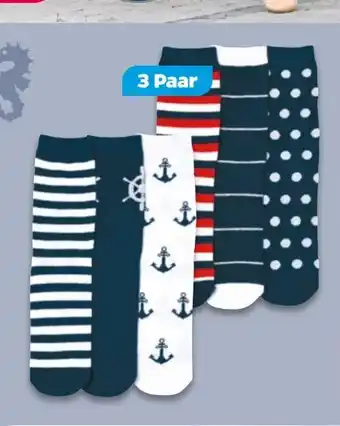 NETTO Damen Socken maritim 3 Paar Angebot