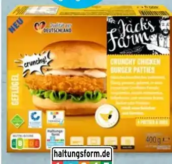 Aldi Süd Jack’s Farm Crunchy Chicken-Burger-Patties Angebot