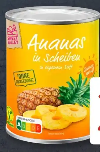 Aldi Süd Sweet Valley Ananas in Scheiben XXL Angebot