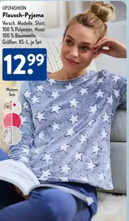 Aldi Süd Up2Fashion Damen Flausch-Pyjama Angebot