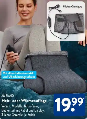Aldi Süd AMBIANO Heiz- oder Wärmeauflage Angebot