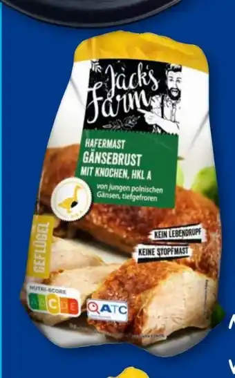 Aldi Süd Jack’s Farm Hafermast Gänsebrust mit Knochen Angebot