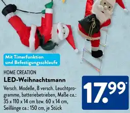 Aldi Süd HOME CREATION LED-Weihnachtsmann Angebot