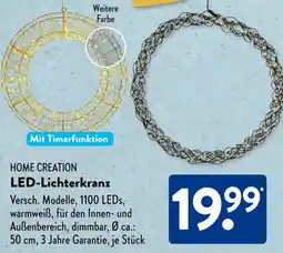 Aldi Süd HOME CREATION LED-Lichterkranz Angebot