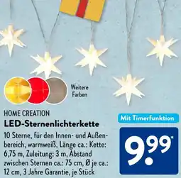 Aldi Süd HOME CREATION LED-Sternenlichterkette Angebot