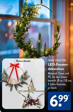 Aldi Süd HOME CREATION LED-Fensterdekoration Angebot