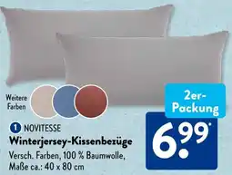 Aldi Süd NOVITESSE Winterjersey-Kissenbezüge Angebot