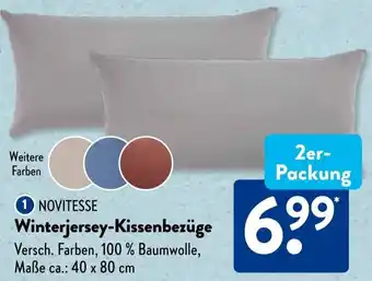 Aldi Süd NOVITESSE Winterjersey-Kissenbezüge Angebot