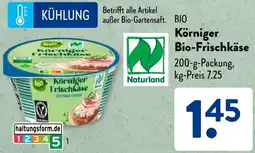 Aldi Süd Körniger Bio-Frischkäse Angebot