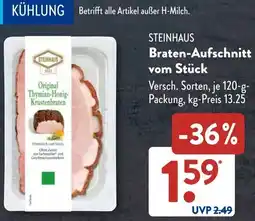 Aldi Süd STEINHAUS Braten-Aufschnitt vom Stück Angebot