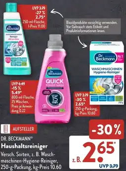 Aldi Süd DR. BECKMANN Haushaltsreiniger Angebot