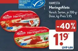 Aldi Süd HAWESTA Heringsfilets Angebot