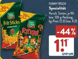 Aldi Süd FUNNY FRISCH Spezialität Angebot
