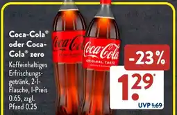 Aldi Süd Coca-Cola oder Coca-Cola zero Angebot