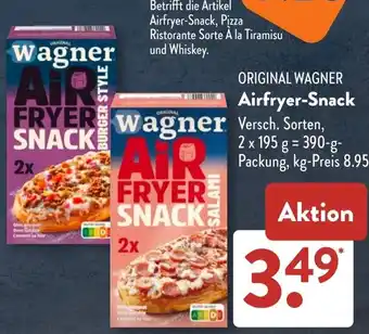 Aldi Süd ORIGINAL WAGNER Airfryer-Snack Angebot